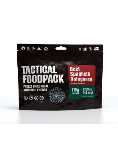 Espagueti boloñesa con ternera 115 g  Tactical Foodpack