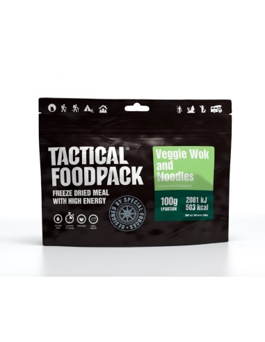 Wok de fideos con vegetales 100g  Tactical Foodpack