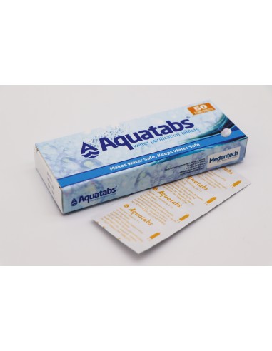 50 compresse per il trattamento dell'acqua Aquatabs 8,5 mg