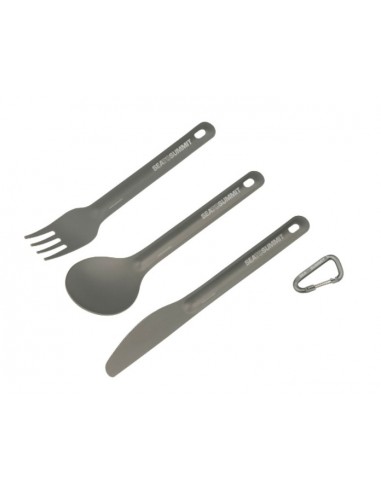 Set de 3 piezas menaje AlphaLight (cuchillo, tenedor y cuchara)