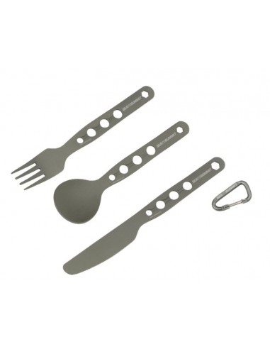 Set de menaje Alpha Cutlery Sea to Summit (cuchillo, tenedor y cuchara)