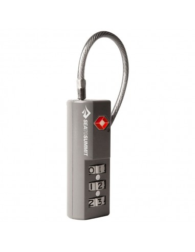 Combo Cable TSA lock (Single Pack) gris
