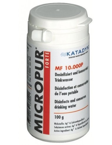 Micropur 'Forte' MF 10.000P potabilizador para agua no tratada.